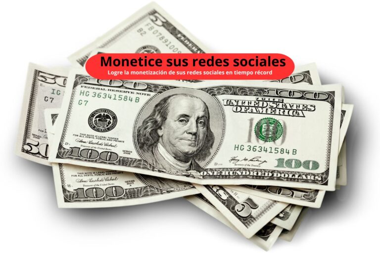 Monetice sus redes sociales